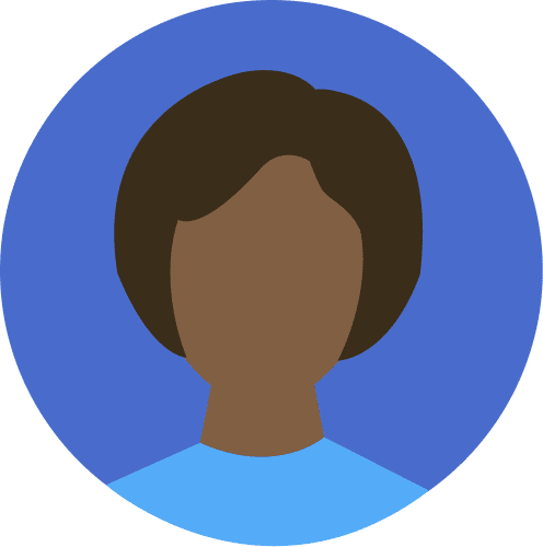 Illustration of a person on a dark blue background