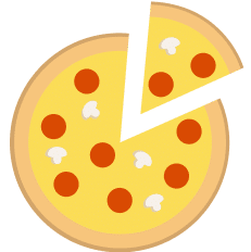 Illustration of pizza